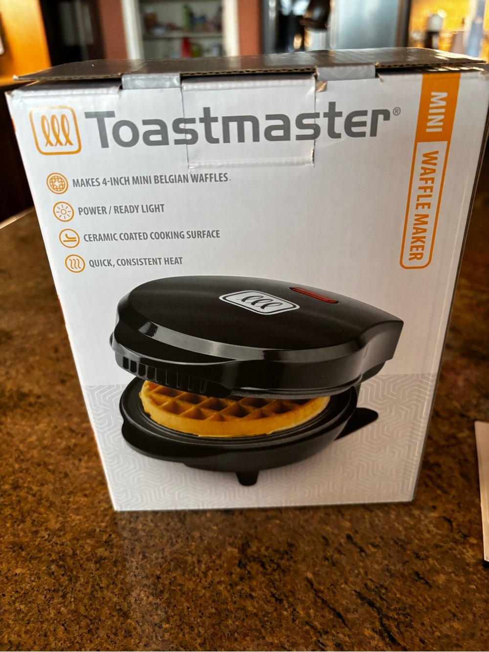 Toastmaster Mini Waffle Maker - Black